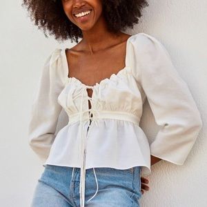 H&M x Brock Collection Tie Front Top